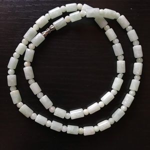 NEW Grade A Jade 21" necklace 6.5mm beads